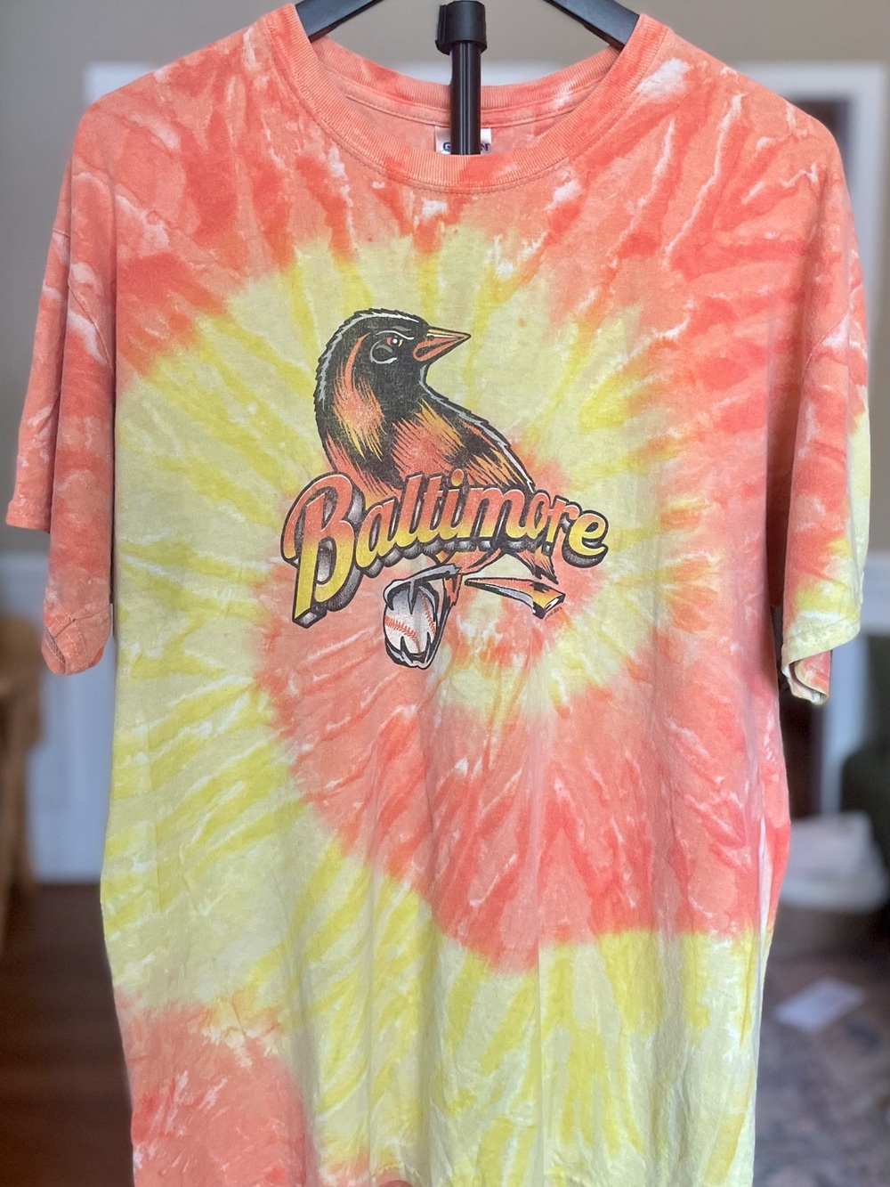 Baltimore Orioles Vintage Tie-Dye Graphic Tee, MLB, Size L
